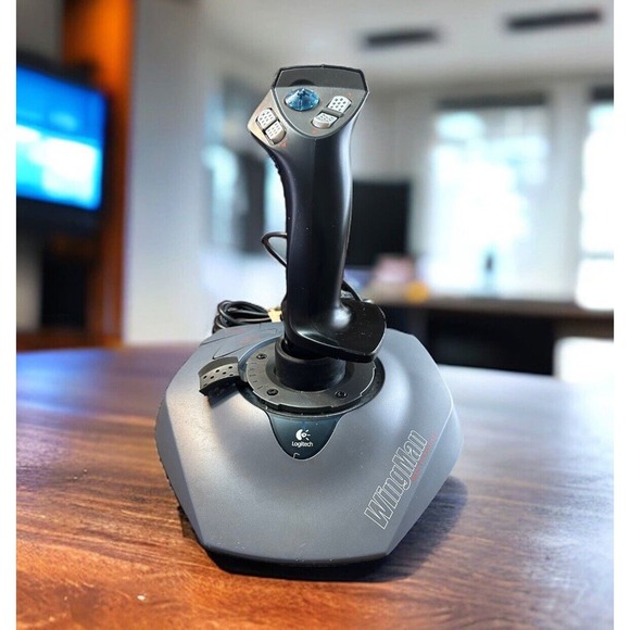 Logitech Wingman Extreme Digital 3D Joystick Gaming With USB Adapter